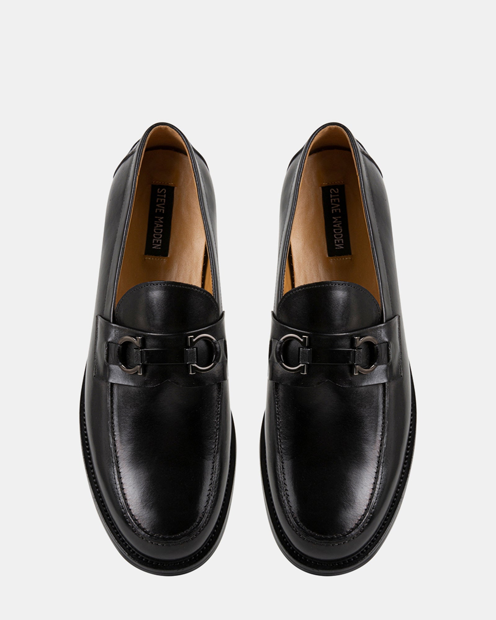 DOLPH BLACK LEATHER - Men's Shoes - Steve Madden Canada