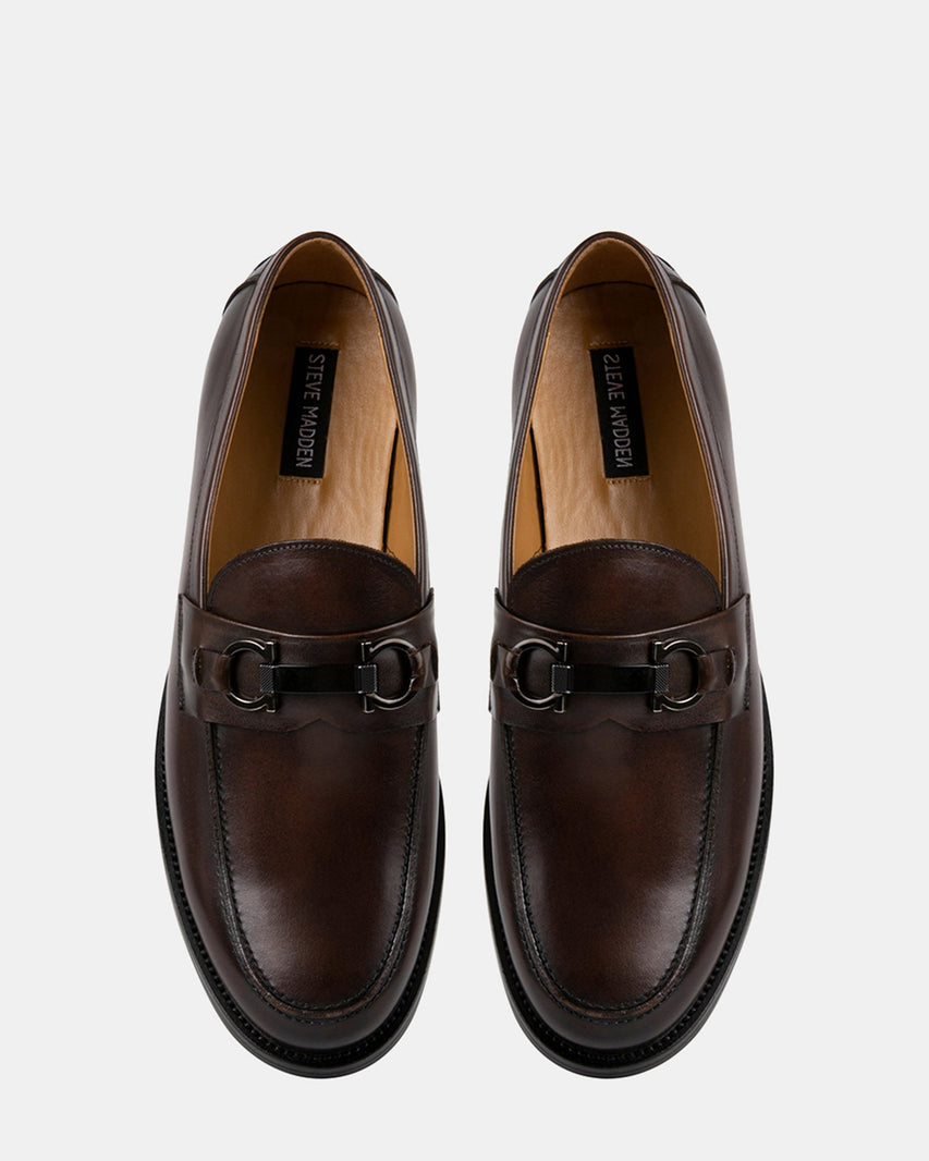 DOLPH BROWN LEATHER - Men's Shoes - Steve Madden Canada