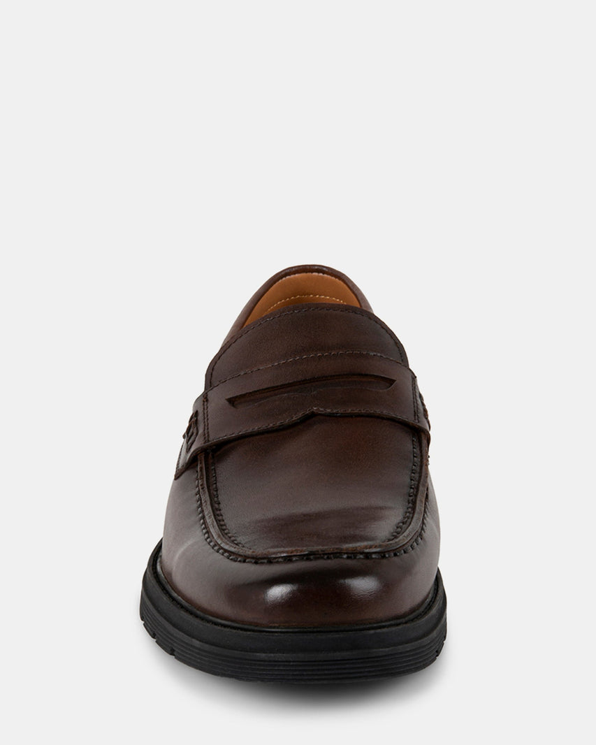DONTEY BROWN LEATHER - Men's Shoes - Steve Madden Canada