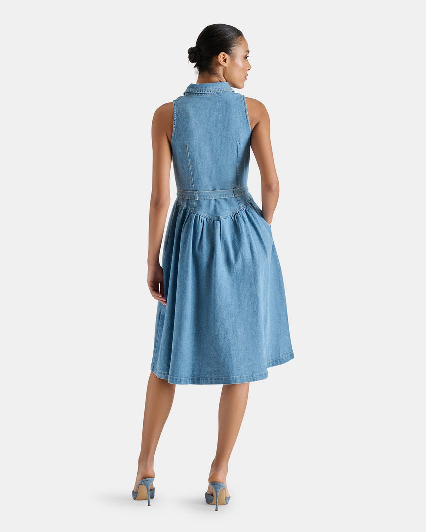 MARY DRESS DENIM - Clothing - Steve Madden Canada