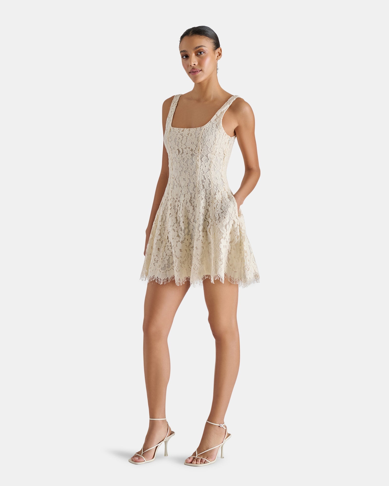 KNIGHTLEY DRESS WHITE - Clothing - Steve Madden Canada