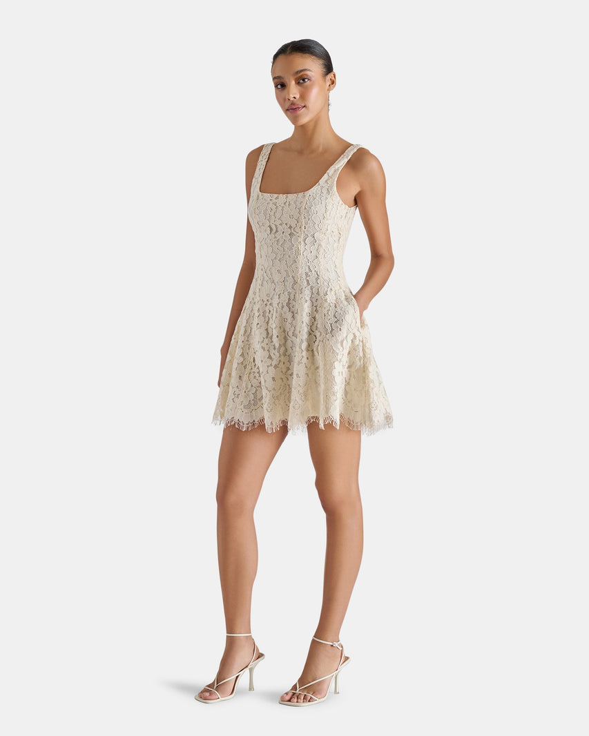 KNIGHTLEY DRESS WHITE - Clothing - Steve Madden Canada