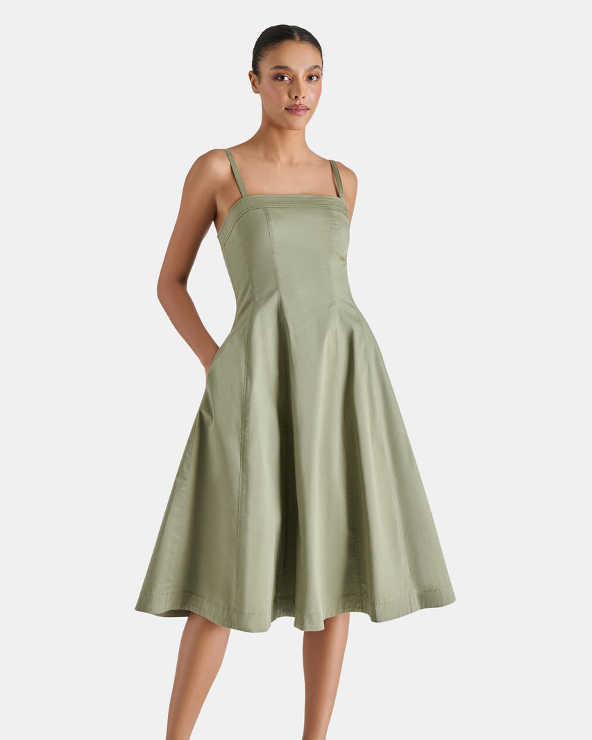 RALEIGH DRESS GREEN - Clothing - Steve Madden Canada