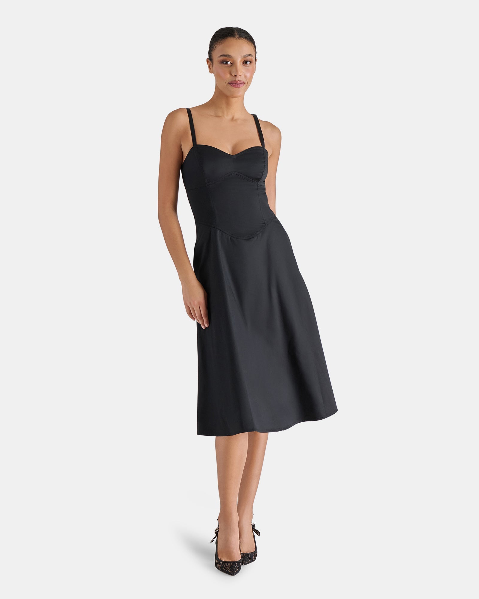 ASTER DRESS BLACK - Clothing - Steve Madden Canada