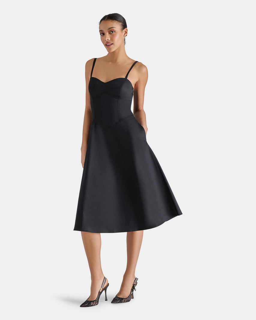 ASTER DRESS BLACK - Clothing - Steve Madden Canada