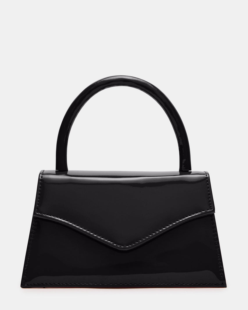 BAMINIA BLACK PATENT - Handbags - Steve Madden Canada