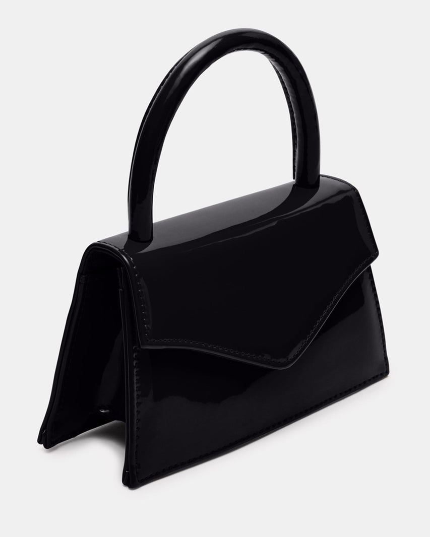 BAMINIA BLACK PATENT - Handbags - Steve Madden Canada