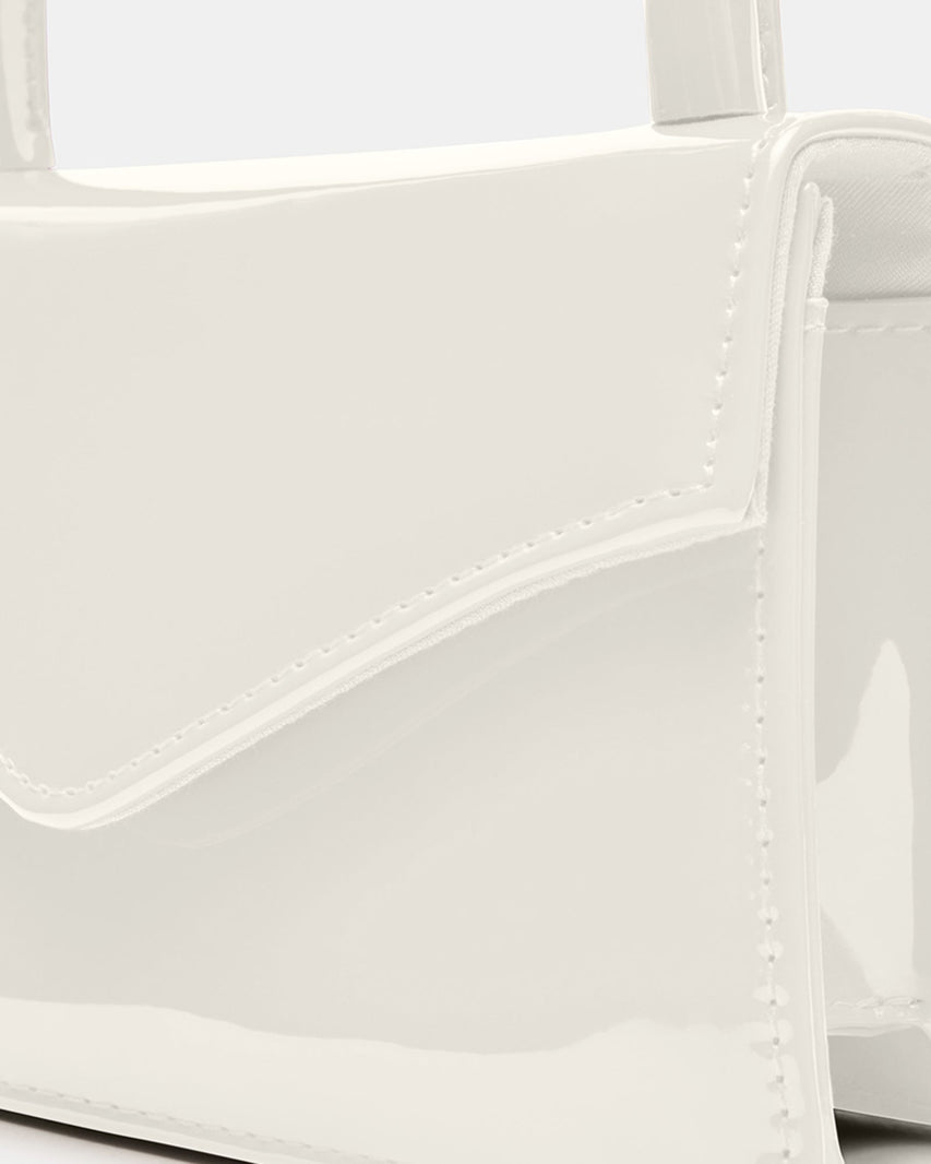 BAMINIA WHITE PATENT - Handbags - Steve Madden Canada