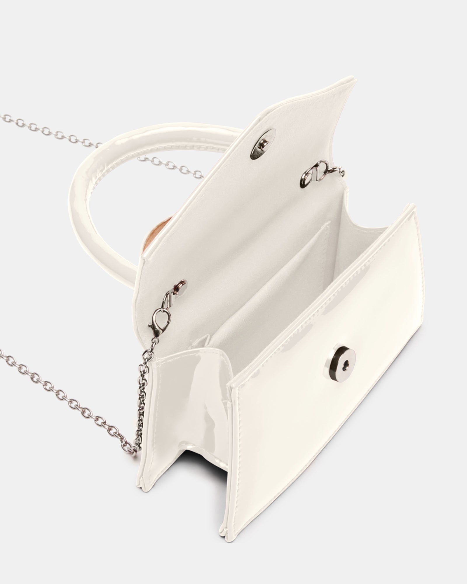 BAMINIA WHITE PATENT - Handbags - Steve Madden Canada