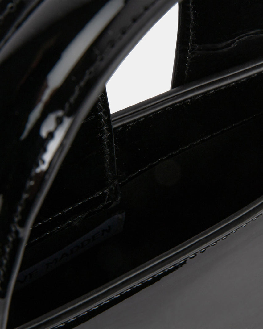 BCAROL BLACK PATENT - Handbags - Steve Madden Canada