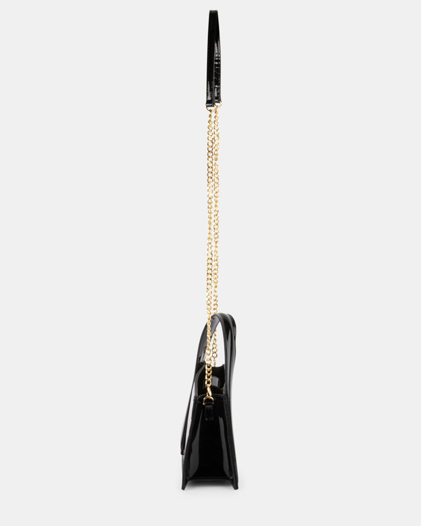 BCAROL BLACK PATENT - Handbags - Steve Madden Canada