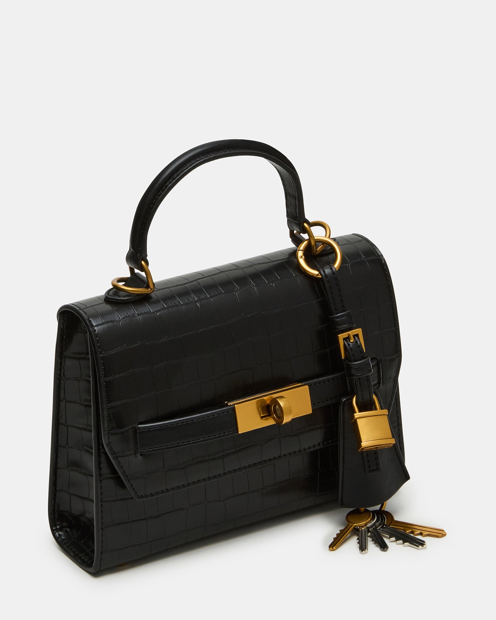 BELLOISE BLACK EXOTIC - Handbags - Steve Madden Canada