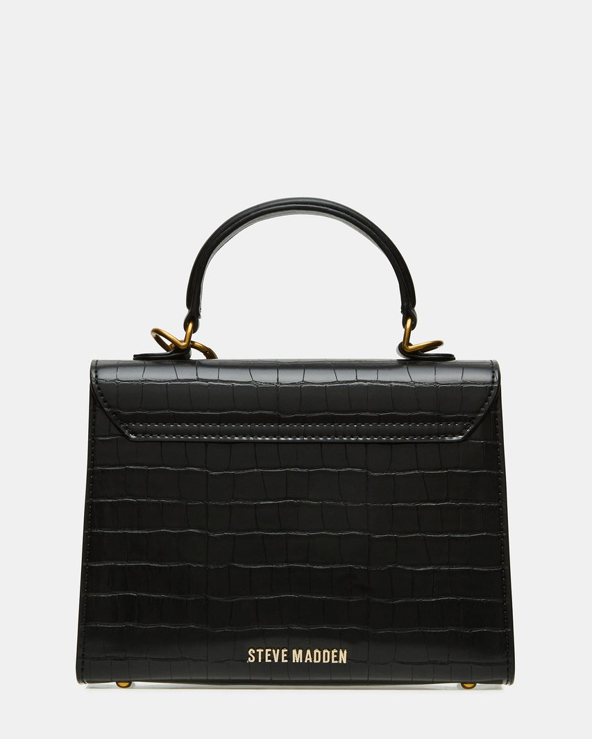 BELLOISE BLACK EXOTIC - Handbags - Steve Madden Canada