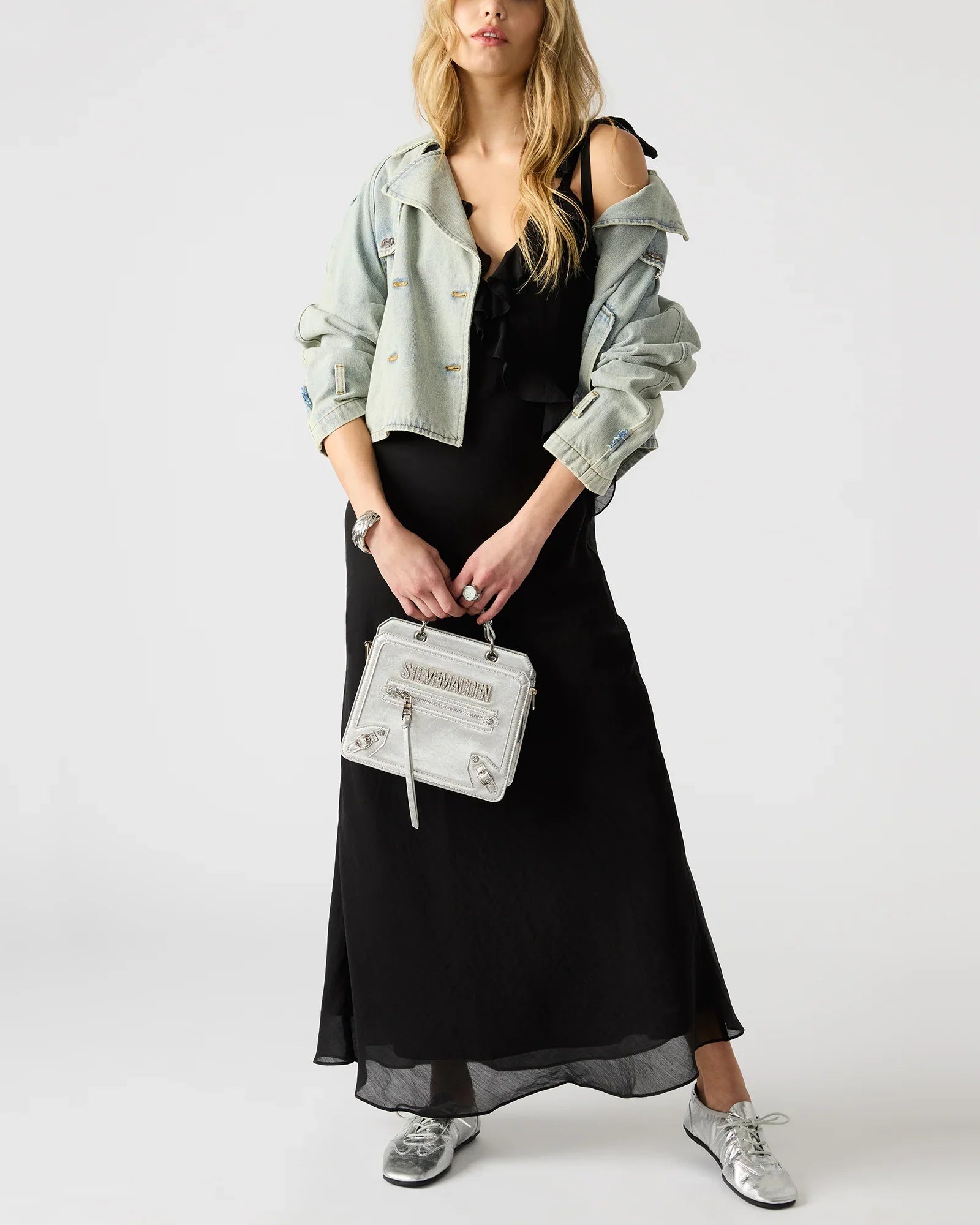 BEVELYNY SILVER - Handbags - Steve Madden Canada