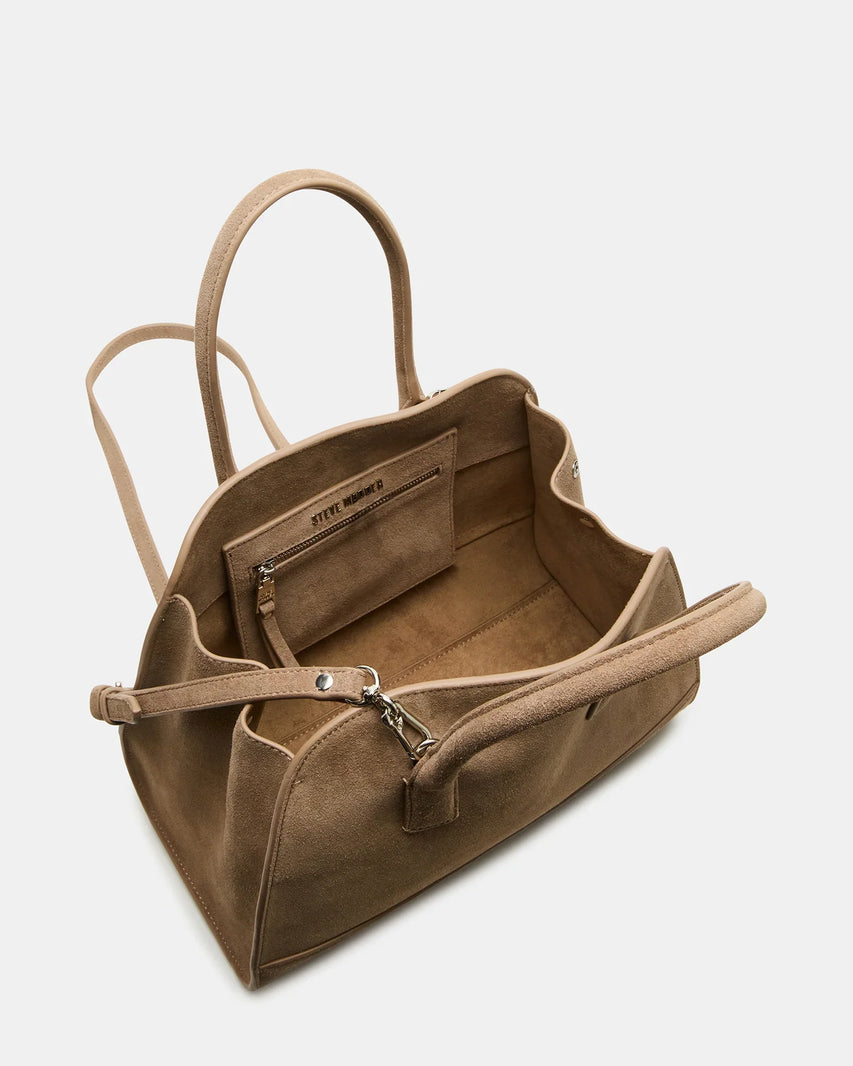 BHADLEE TAUPE SUEDE - Handbags - Steve Madden Canada
