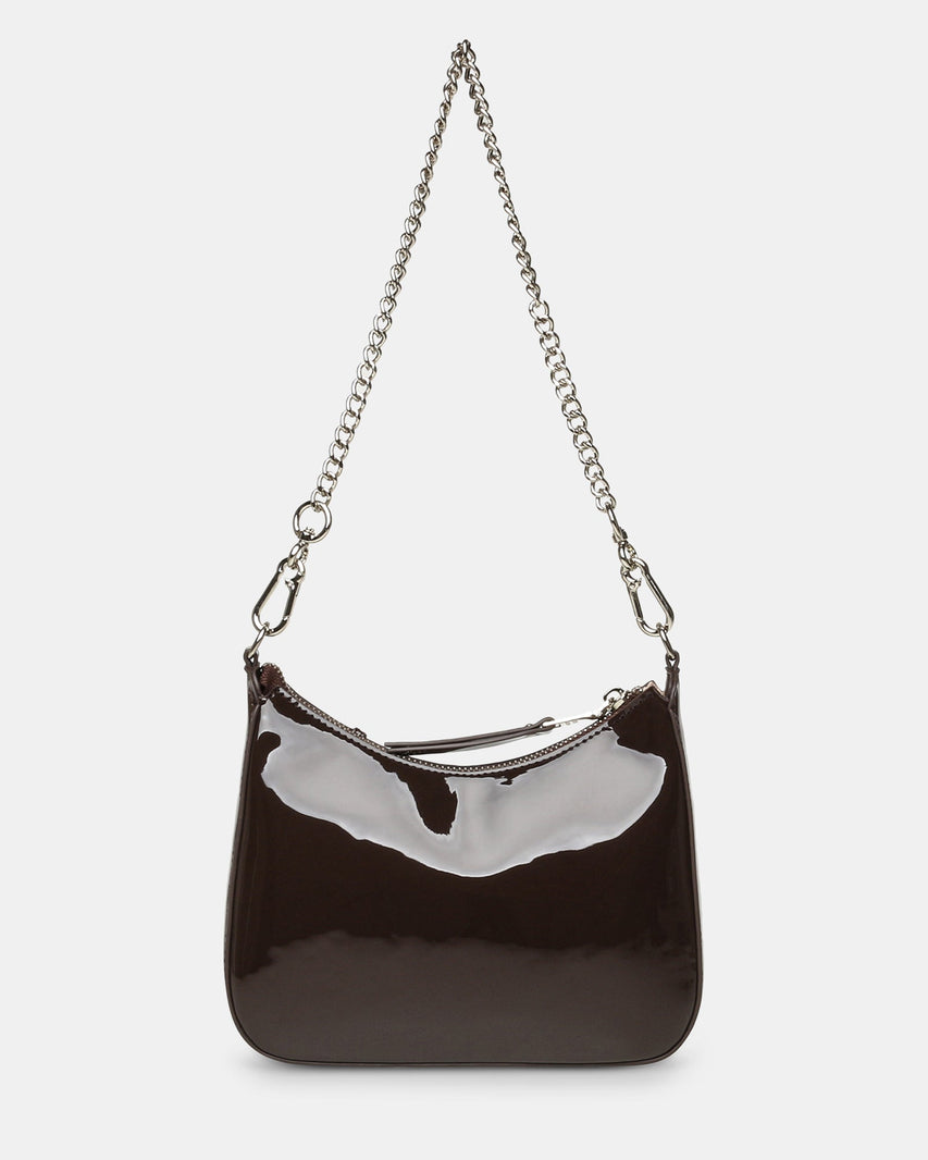 BLIANA-2 BROWN PATENT - Handbags - Steve Madden Canada
