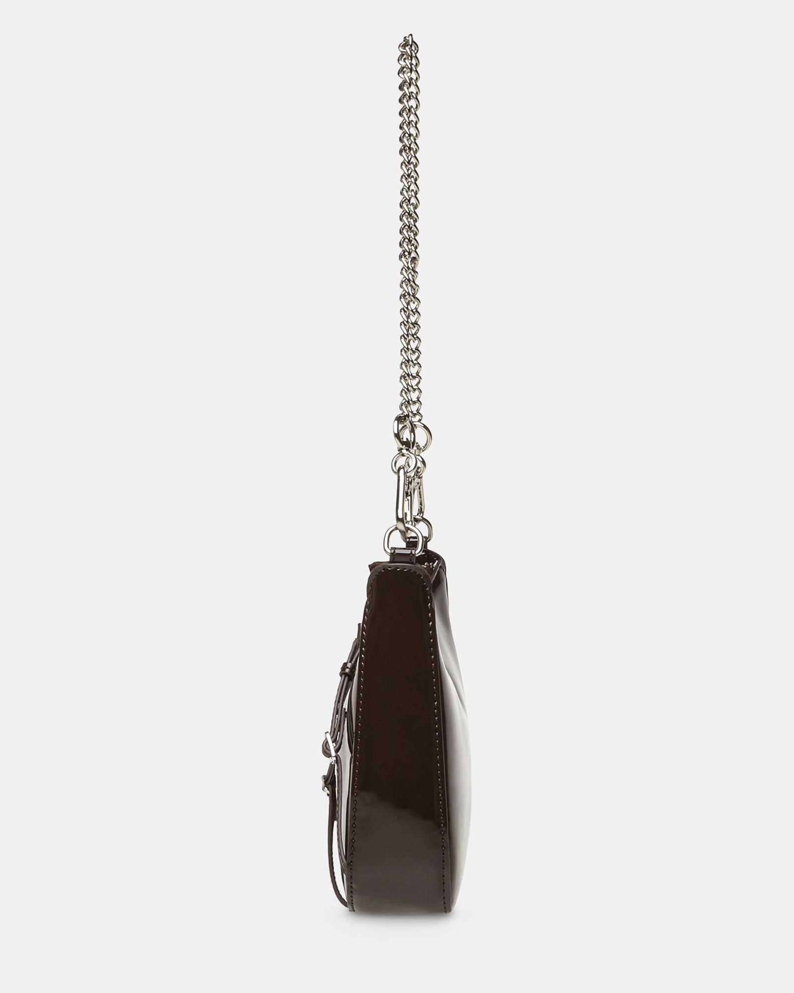 BLIANA-2 BROWN PATENT - Handbags - Steve Madden Canada