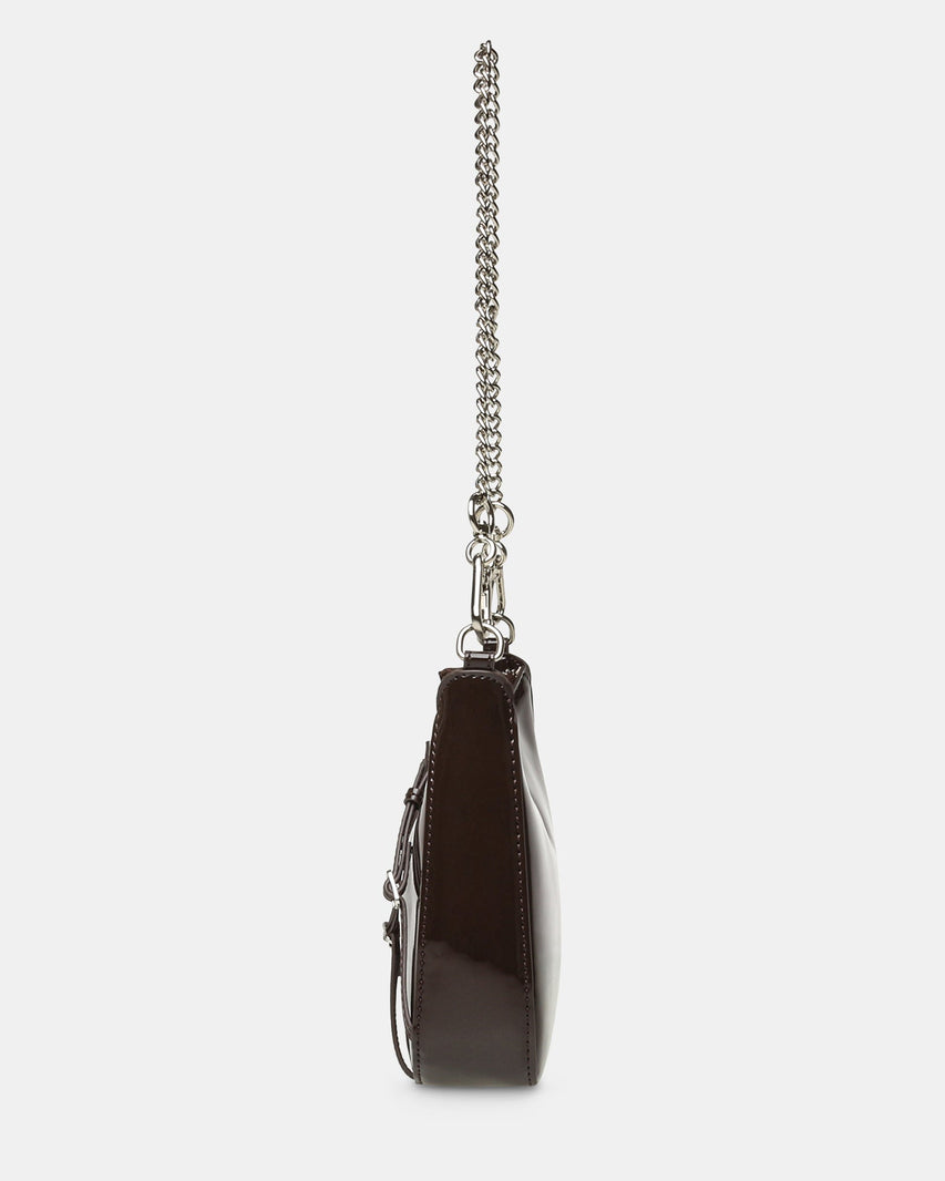 BLIANA-2 BROWN PATENT - Handbags - Steve Madden Canada