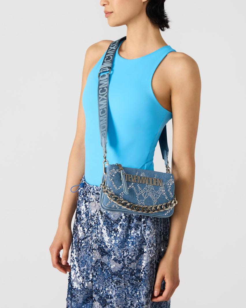 BARRA BLUE MULTI - Handbags - Steve Madden Canada