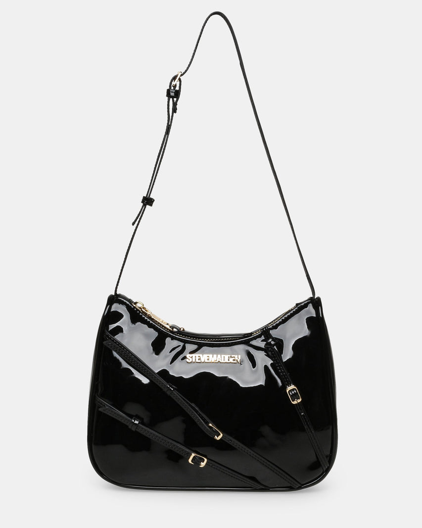 BLIANA-2 BLACK PATENT - Handbags - Steve Madden Canada