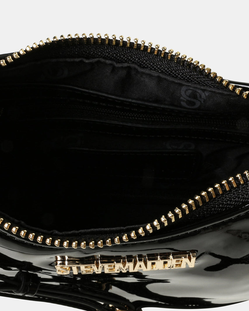 BLIANA-2 BLACK PATENT - Handbags - Steve Madden Canada