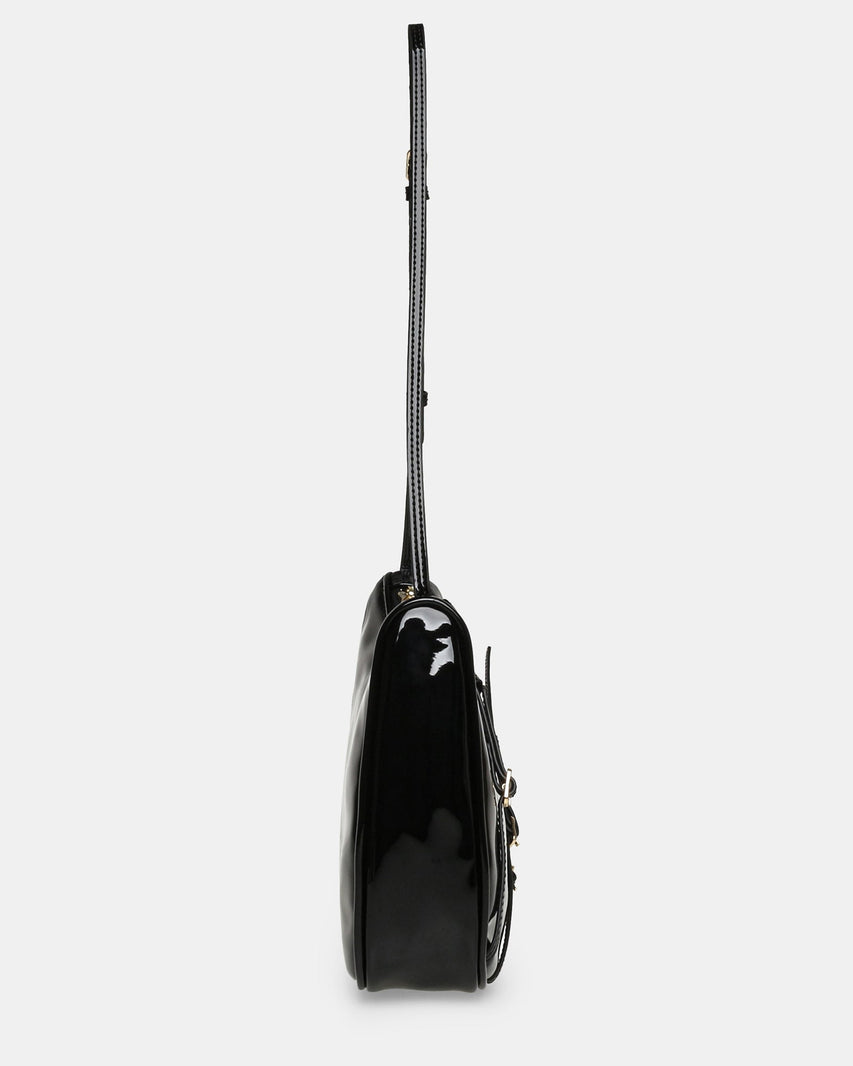 BLIANA-2 BLACK PATENT - Handbags - Steve Madden Canada
