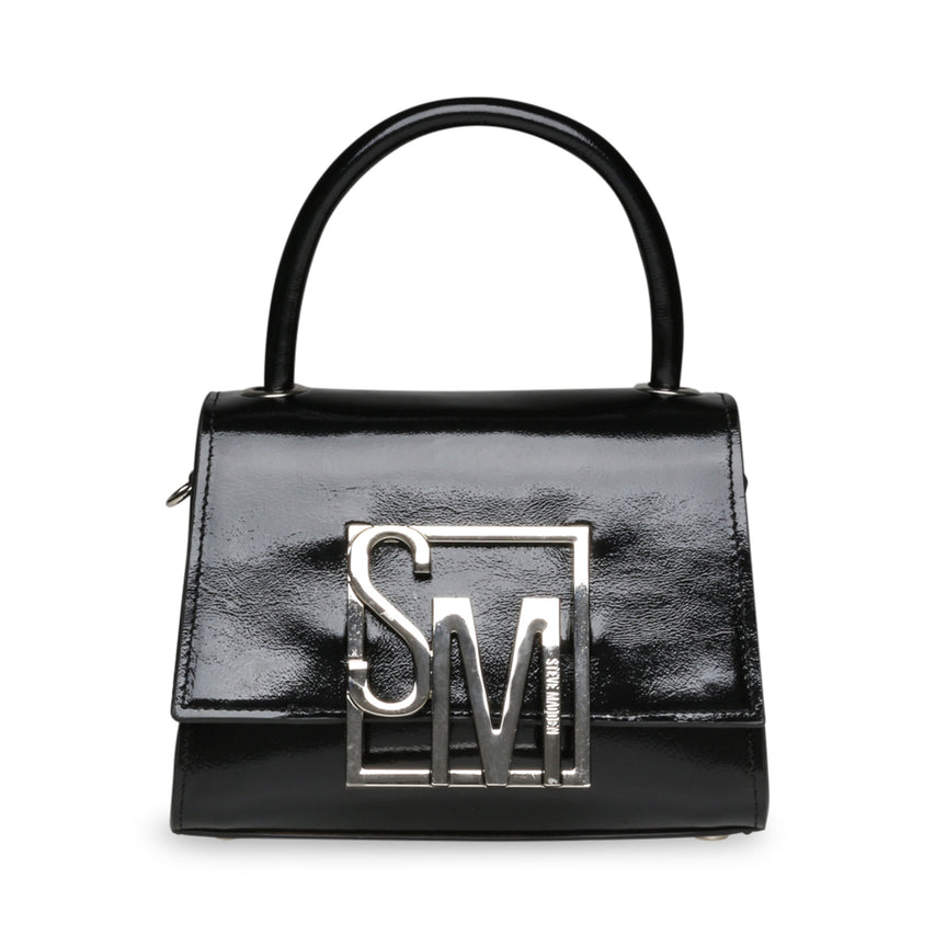 BEMBLEM BLACK LEATHER - Handbags - Steve Madden Canada