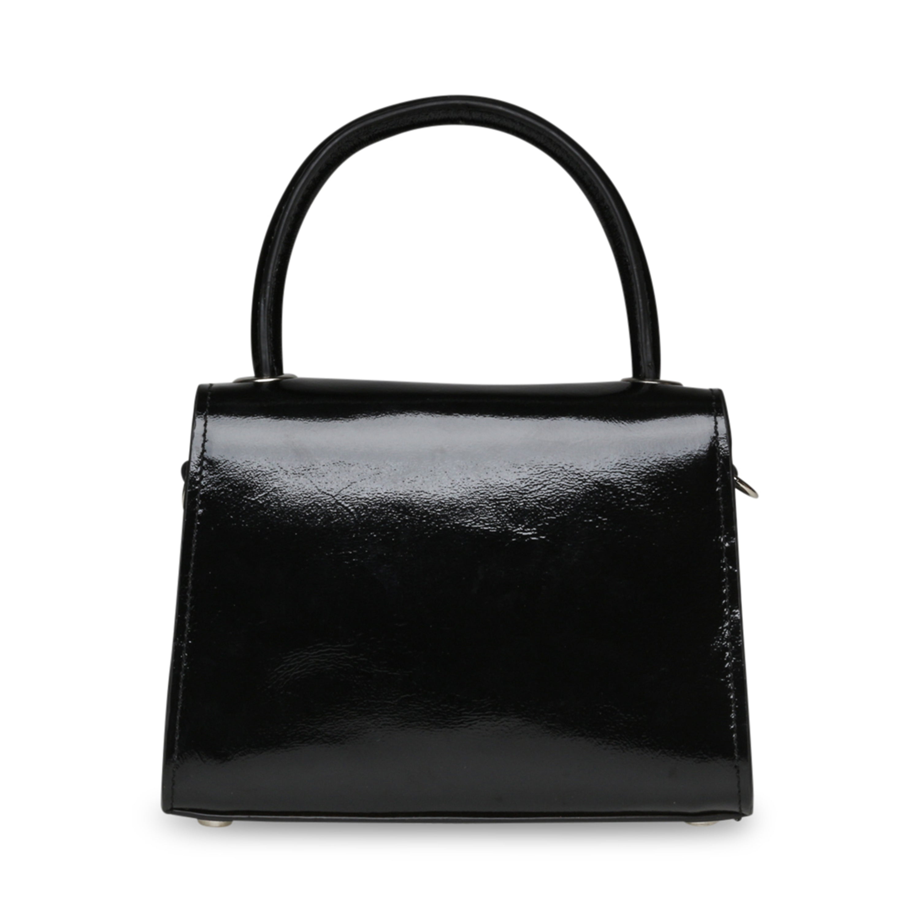 BEMBLEM BLACK LEATHER - Handbags - Steve Madden Canada