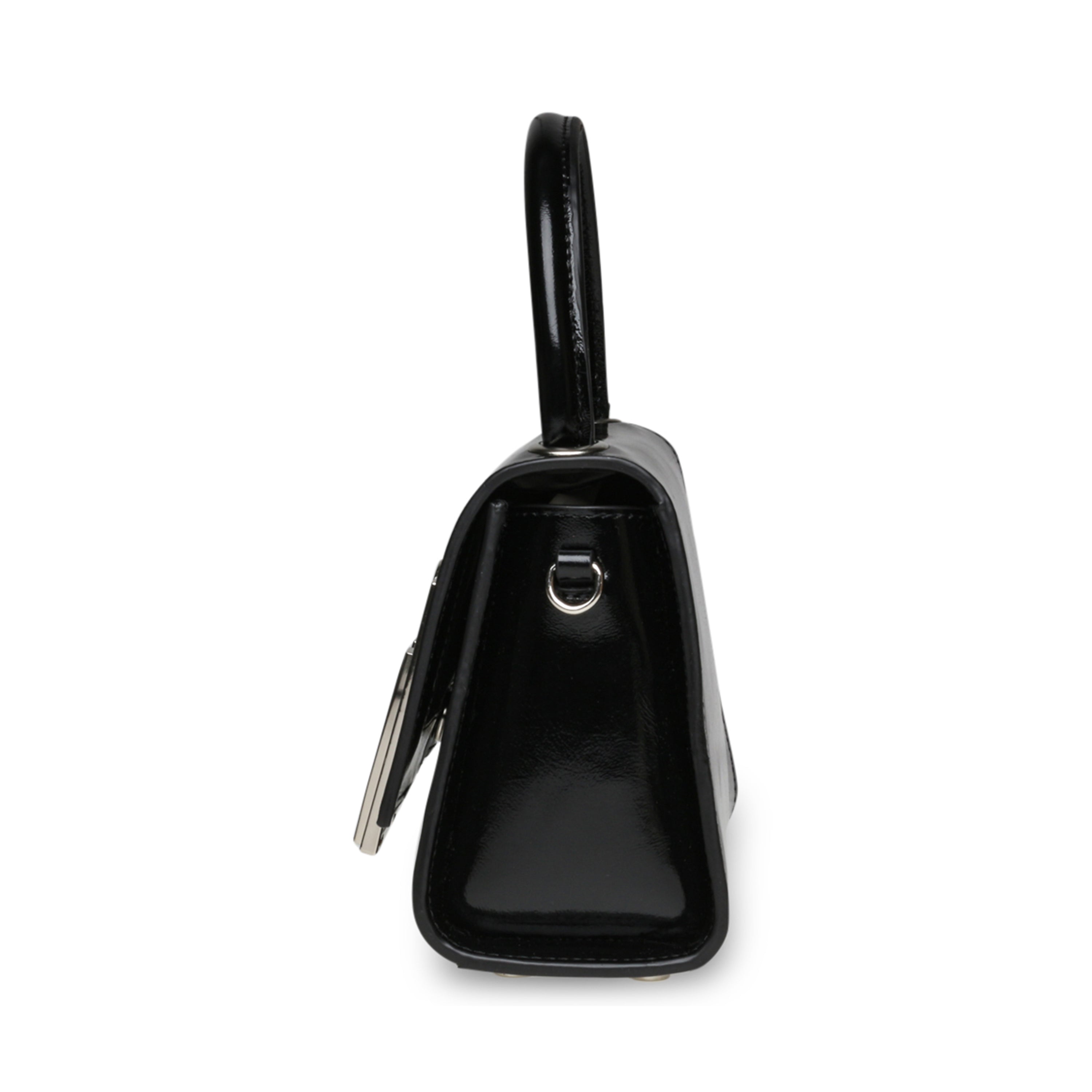 BEMBLEM BLACK LEATHER - Handbags - Steve Madden Canada