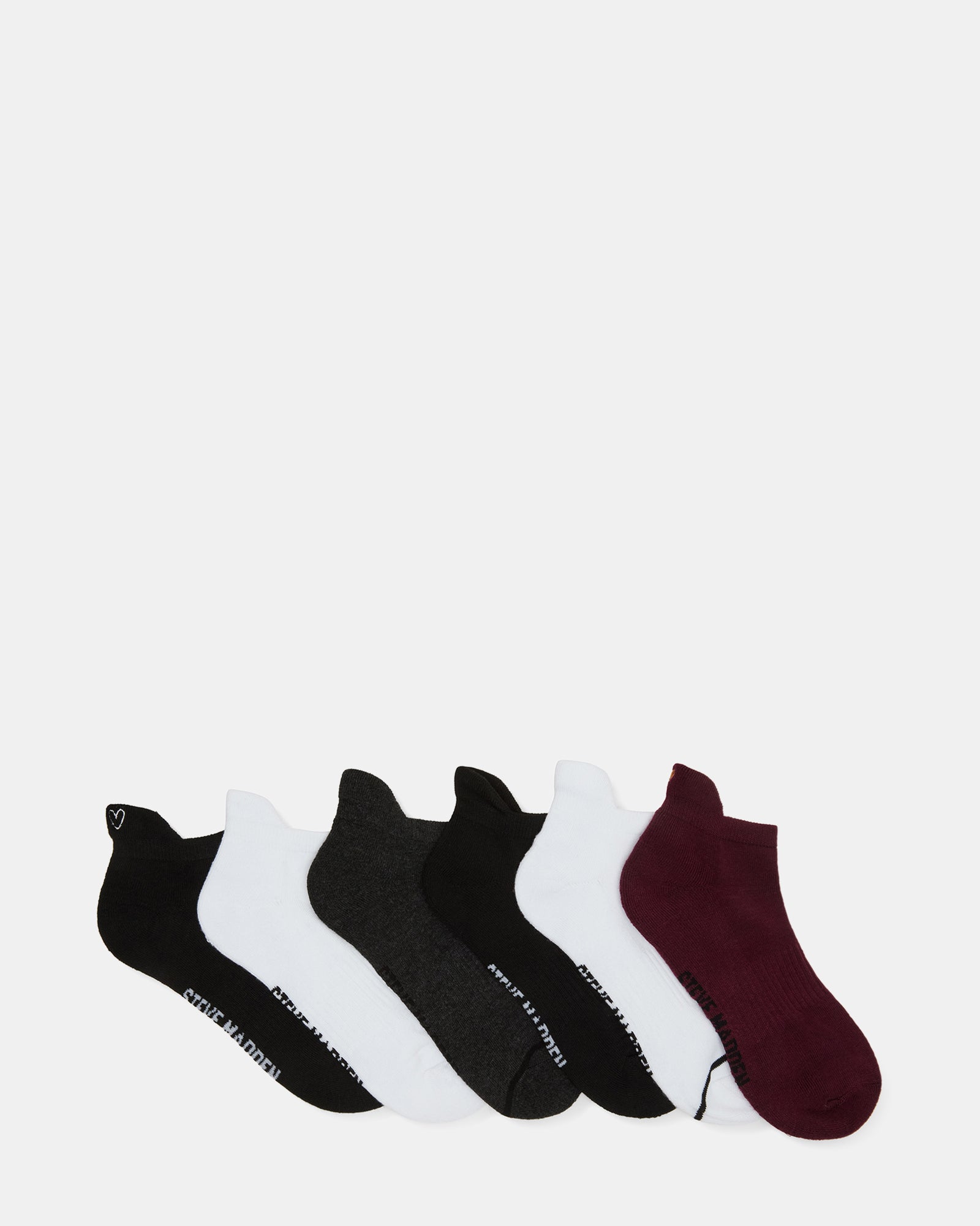 SANDRINE SOCKS BURGUNDY MULTI - Accessories - Steve Madden Canada
