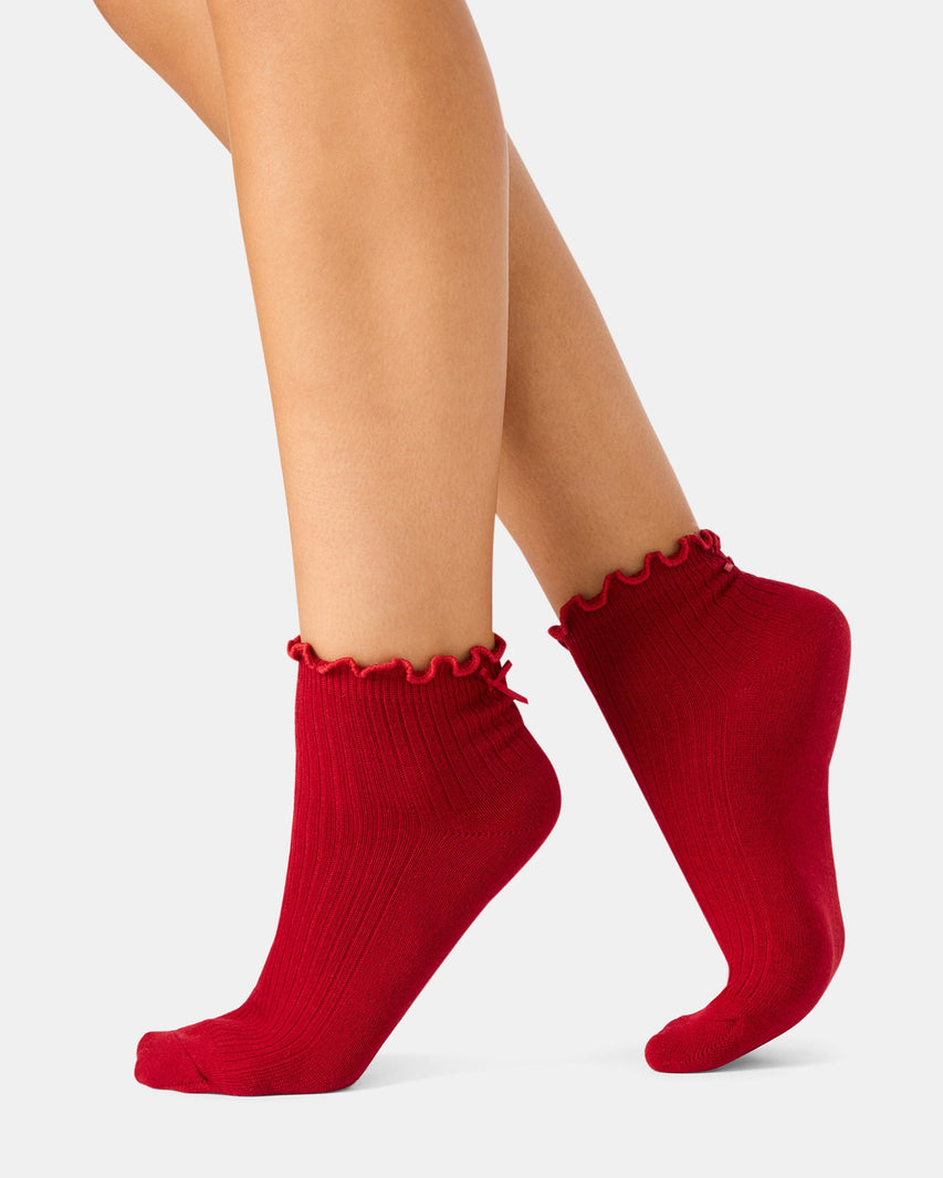 SARAH SOCKS RED MULTI - Accessories - Steve Madden Canada