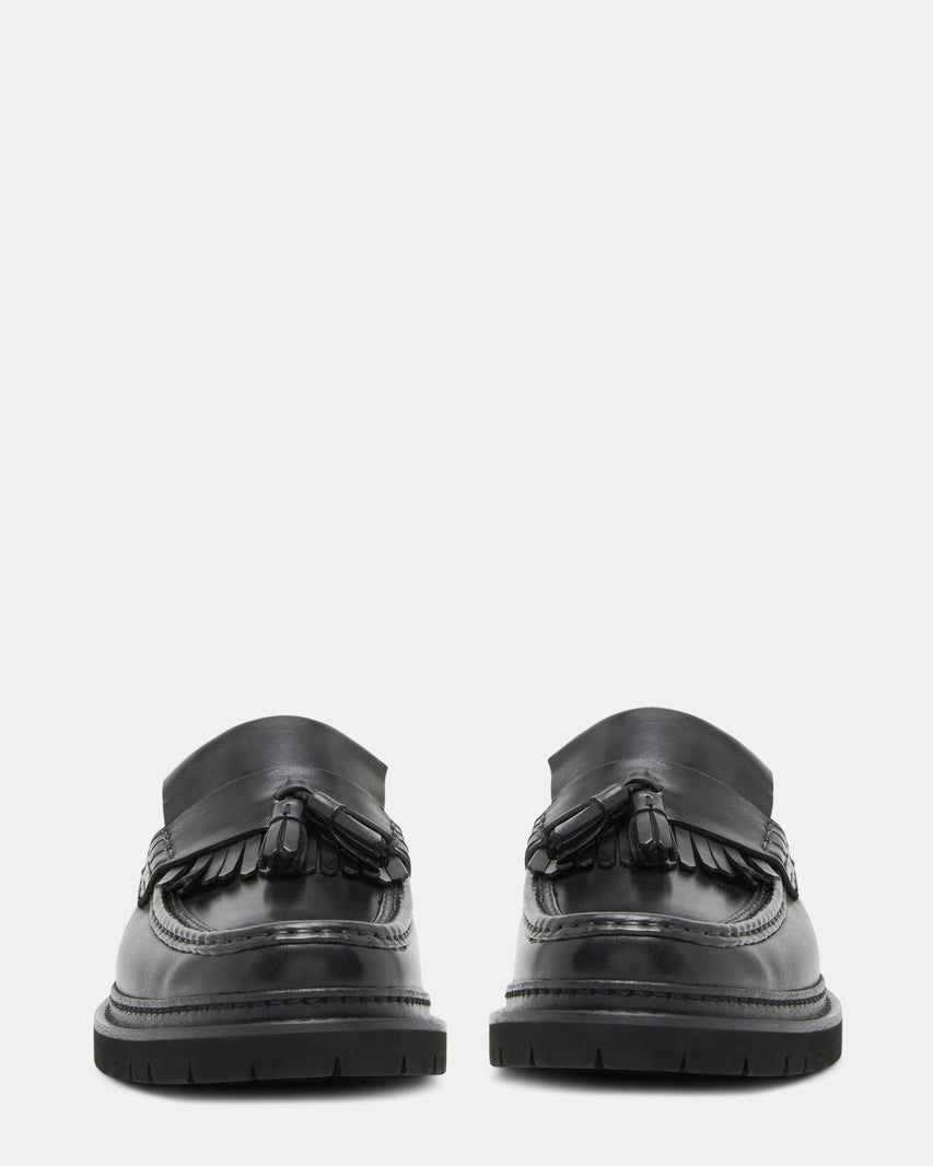 ASHFORD BLACK LEATHER - Men's Shoes - Steve Madden Canada
