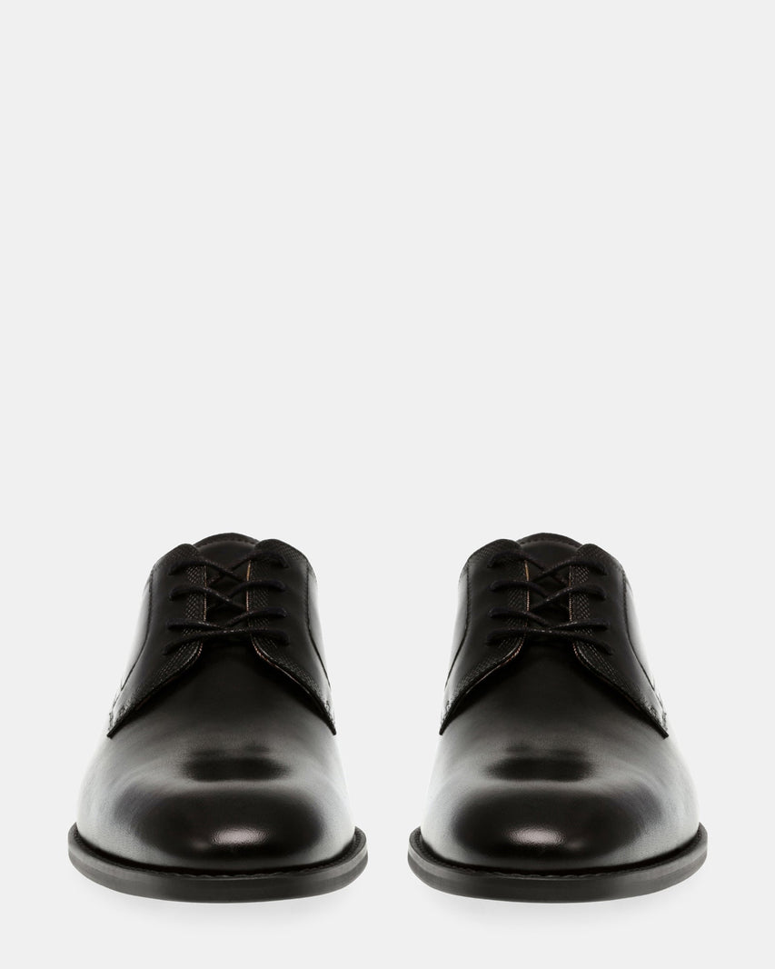 GIANNO BLACK LEATHER - Men's Shoes - Steve Madden Canada