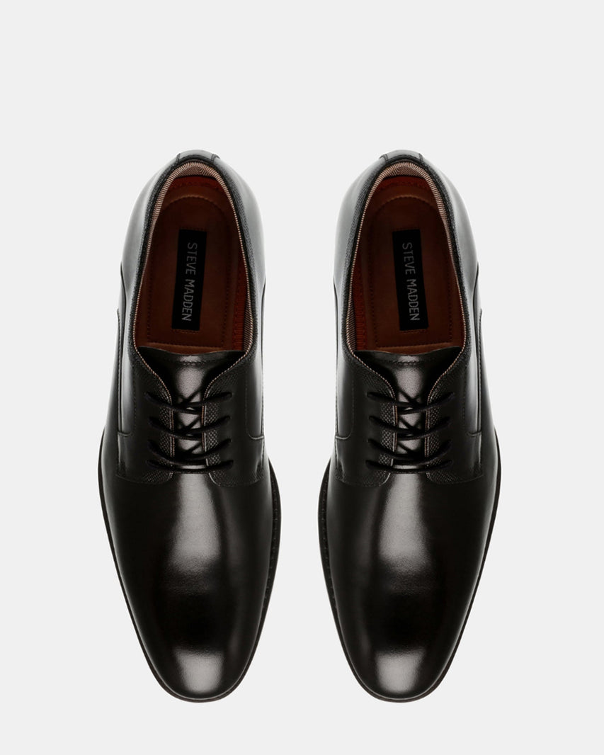 GIANNO BLACK LEATHER - Men's Shoes - Steve Madden Canada