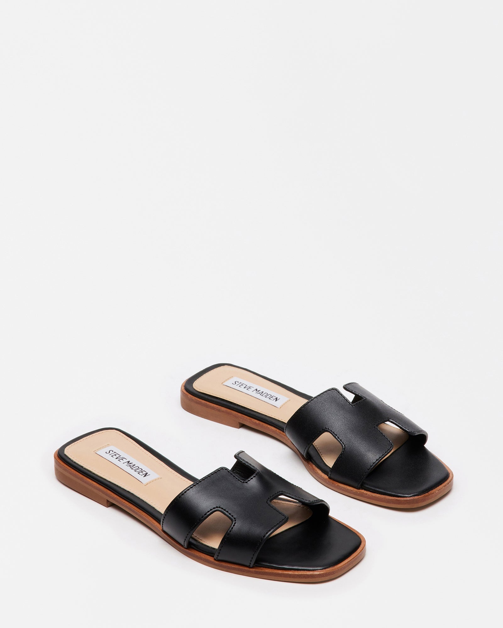 HADYN BLACK LEATHER - Women's Shoes - Steve Madden Canada