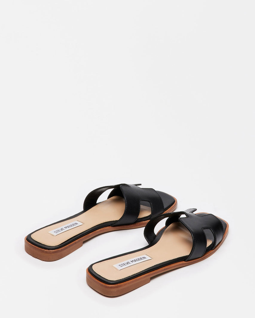 HADYN BLACK LEATHER - Women's Shoes - Steve Madden Canada