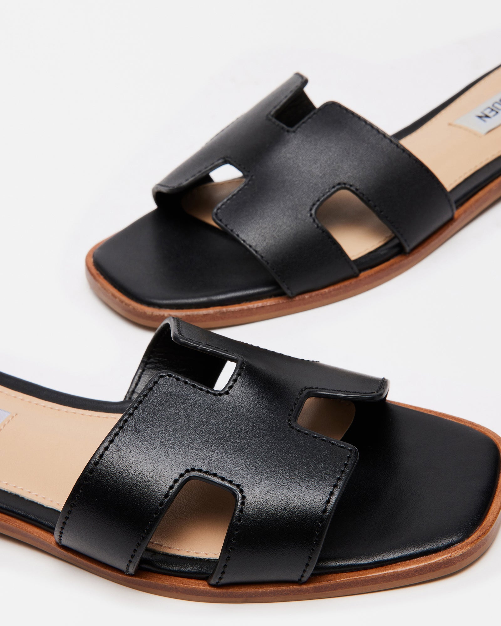 HADYN BLACK LEATHER - Women's Shoes - Steve Madden Canada