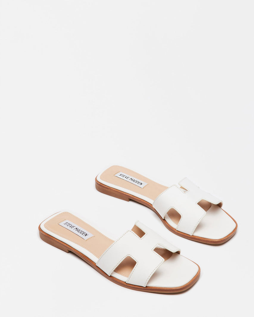 HADYN WHITE LEATHER - Women's Shoes - Steve Madden Canada