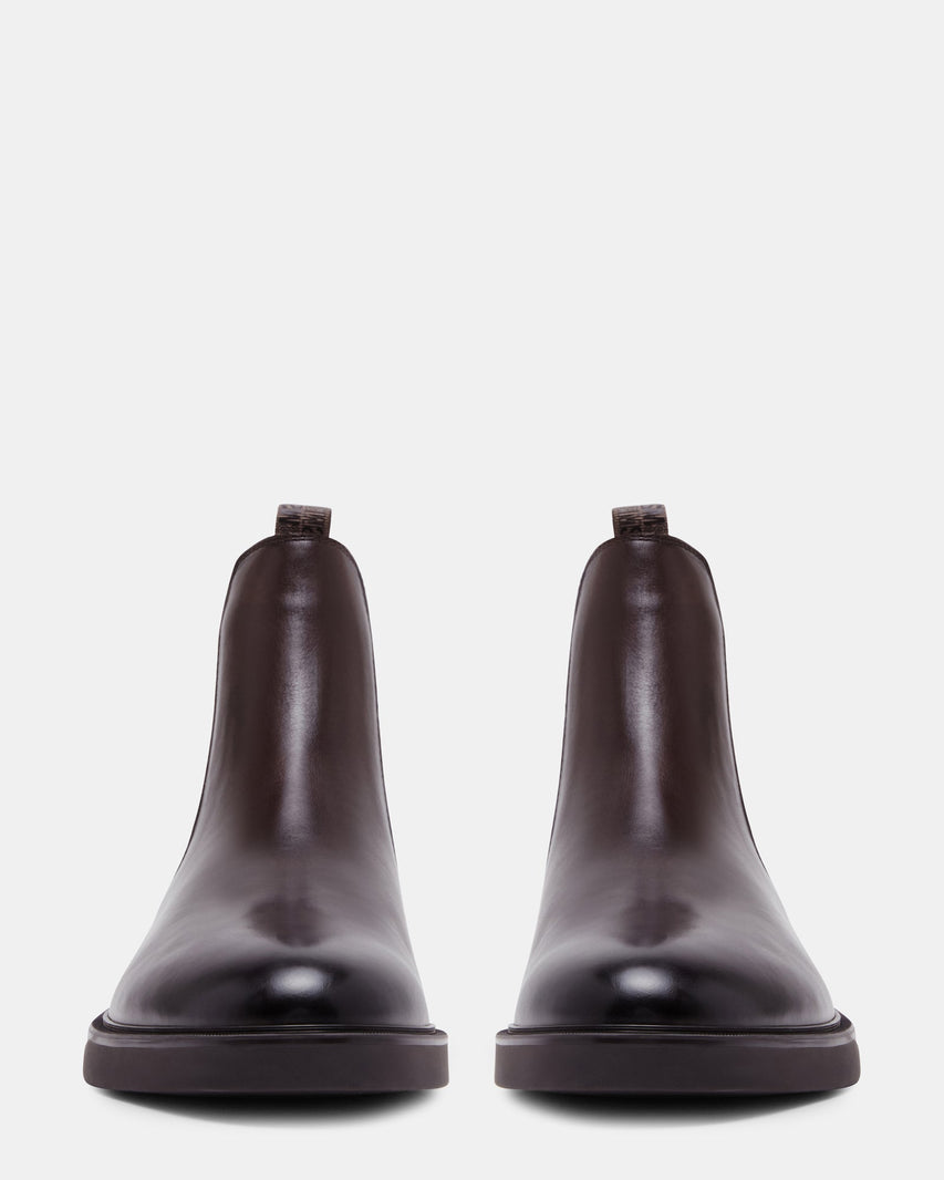 LOGIK BROWN LEATHER - Men's Shoes - Steve Madden Canada