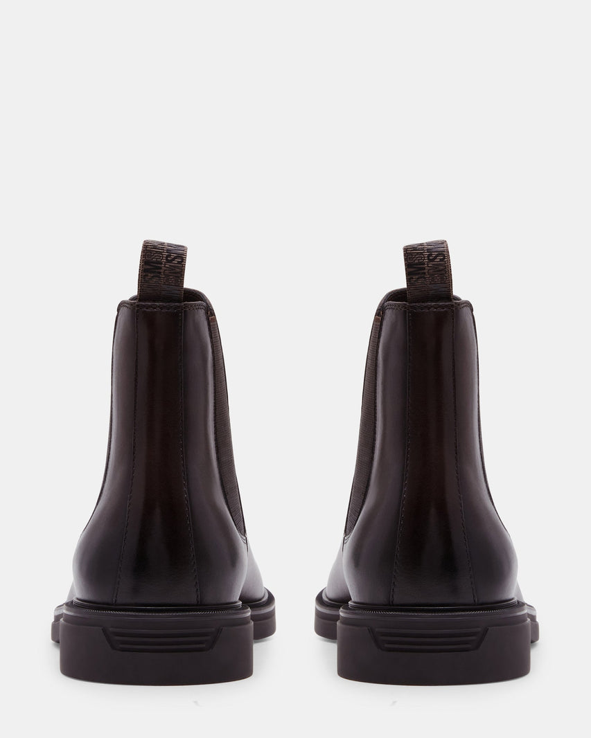 LOGIK BROWN LEATHER - Men's Shoes - Steve Madden Canada