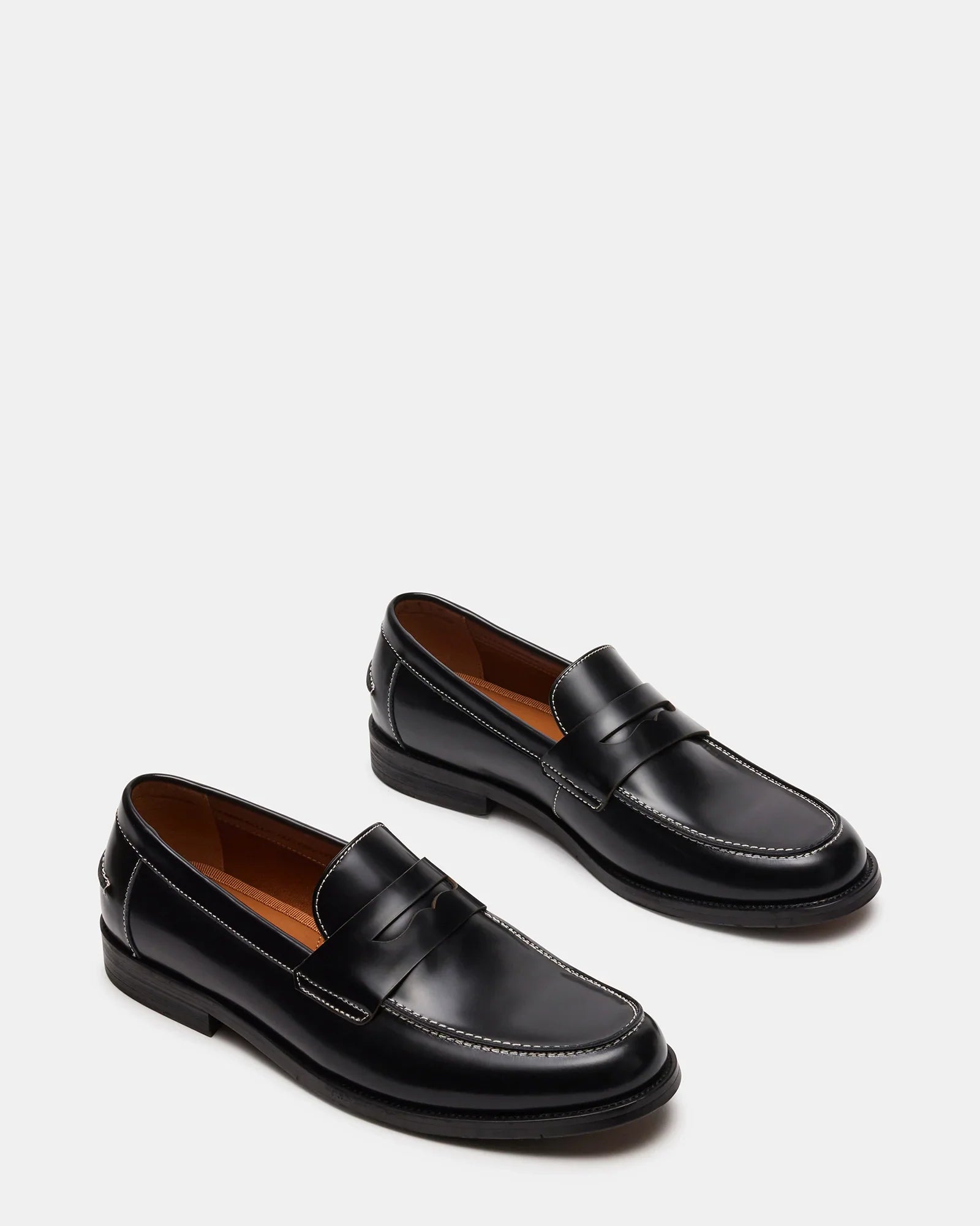 NATAN BLACK LEATHER - Men's Shoes - Steve Madden Canada