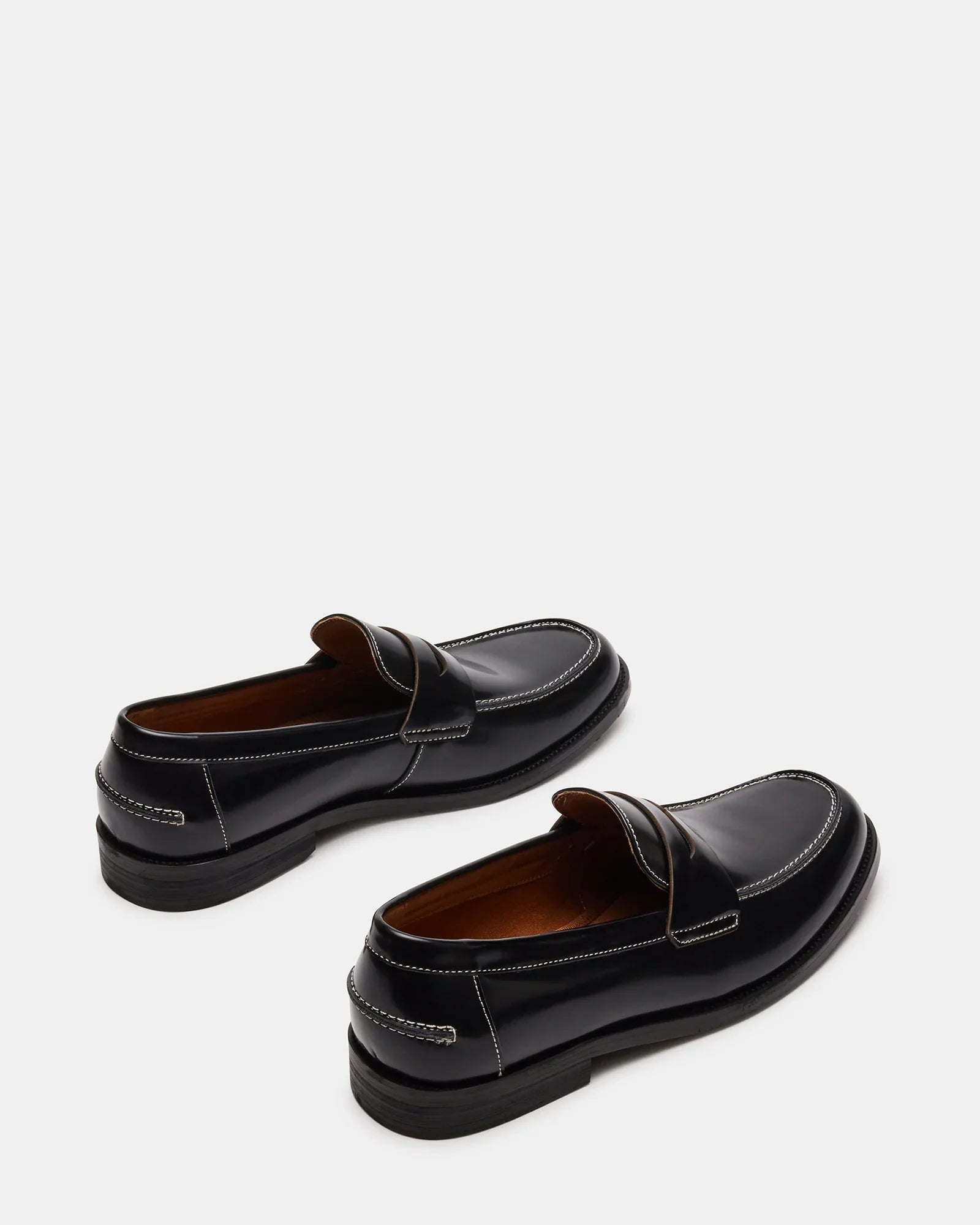 NATAN BLACK LEATHER - Men's Shoes - Steve Madden Canada