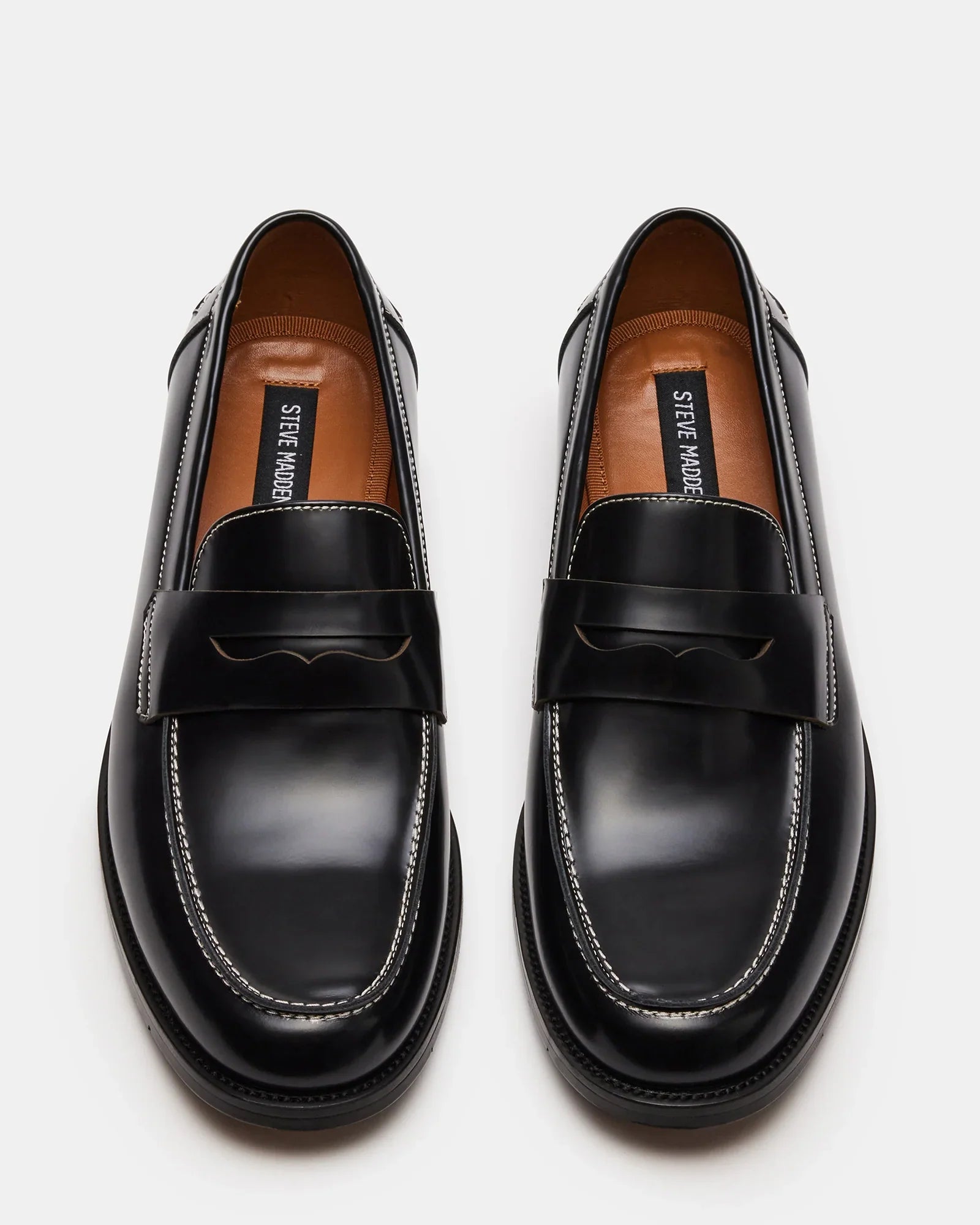 NATAN BLACK LEATHER - Men's Shoes - Steve Madden Canada