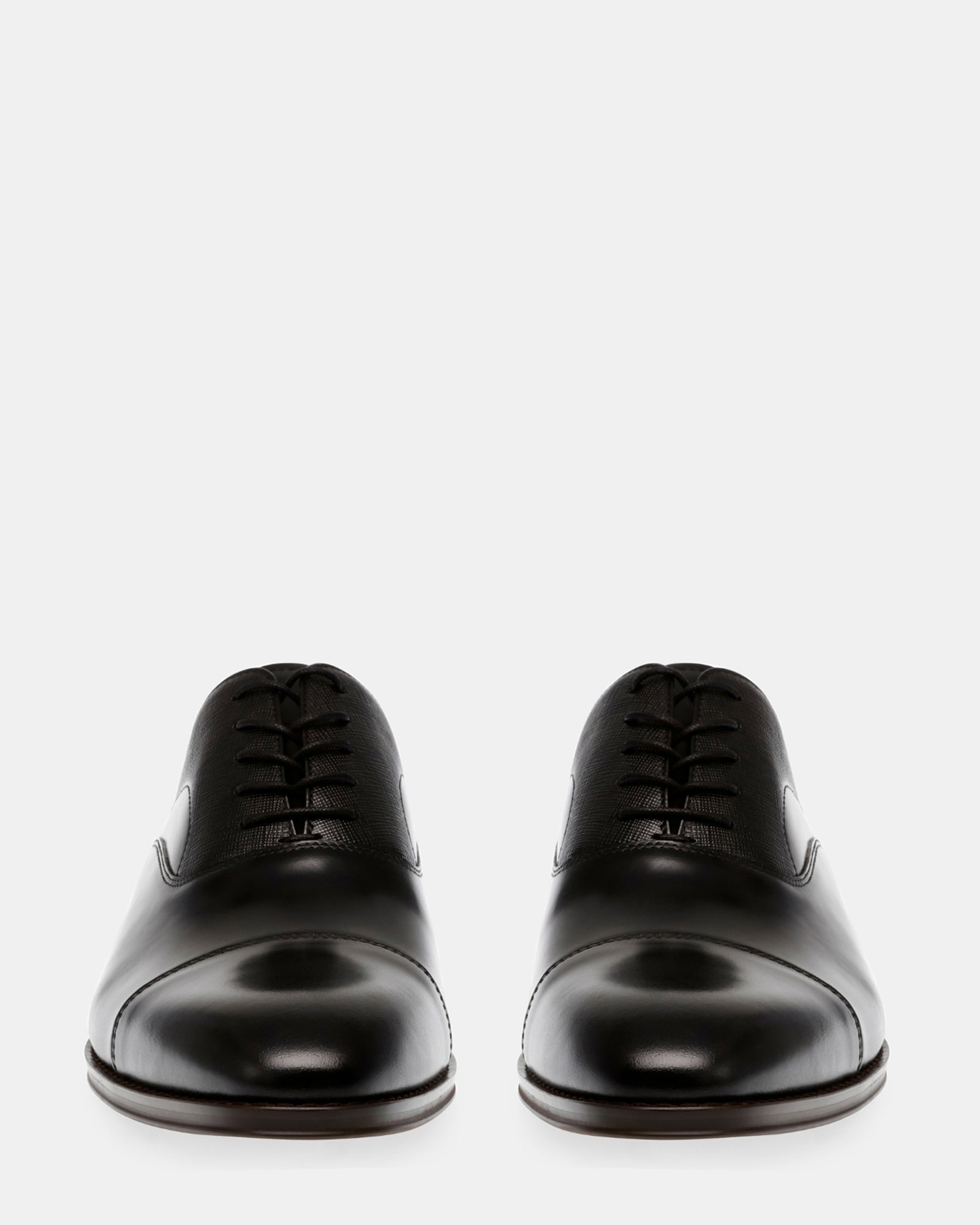 PLAKARD BLACK LEATHER - Men's Shoes - Steve Madden Canada