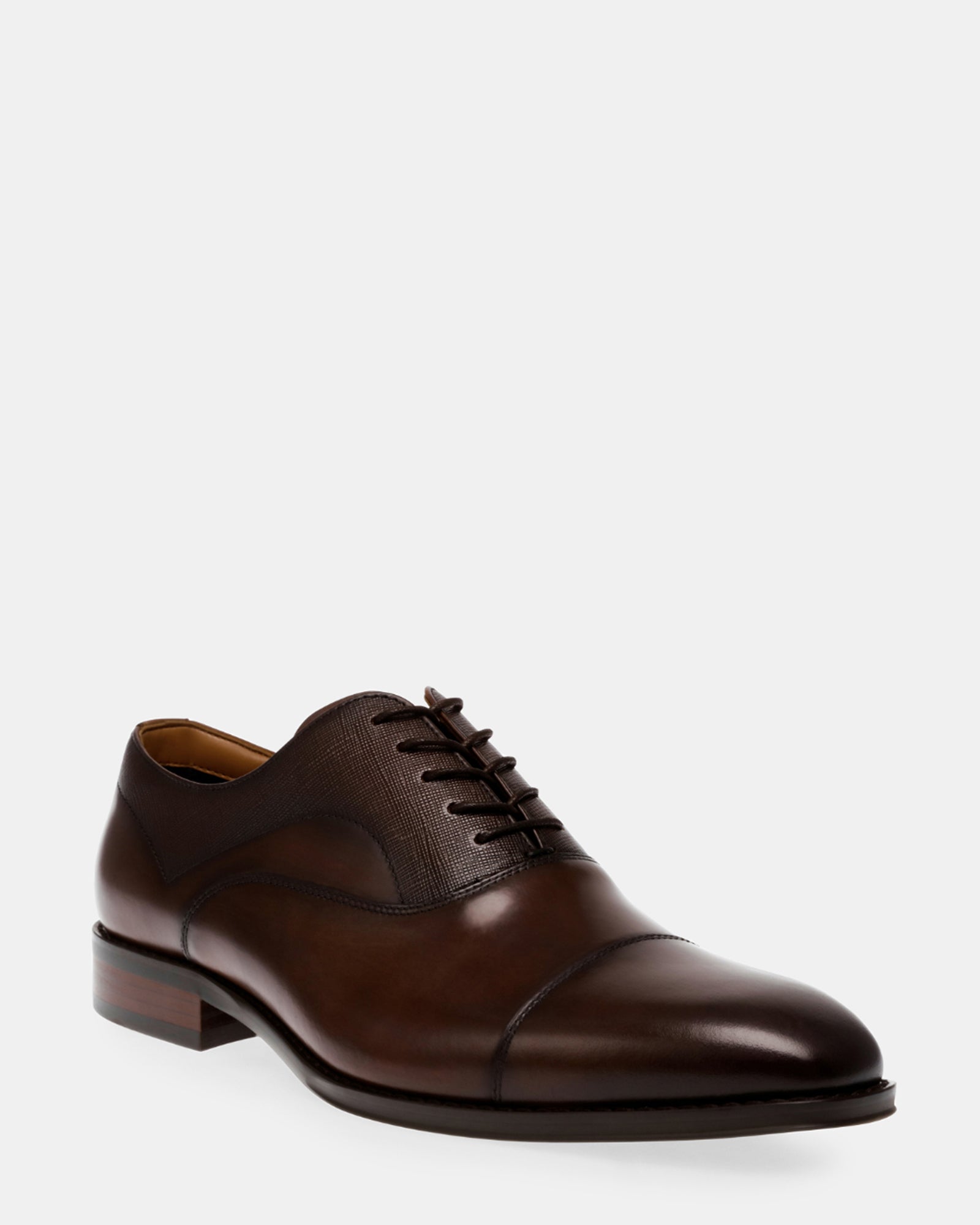 PLAKARD BROWN LEATHER - Men's Shoes - Steve Madden Canada
