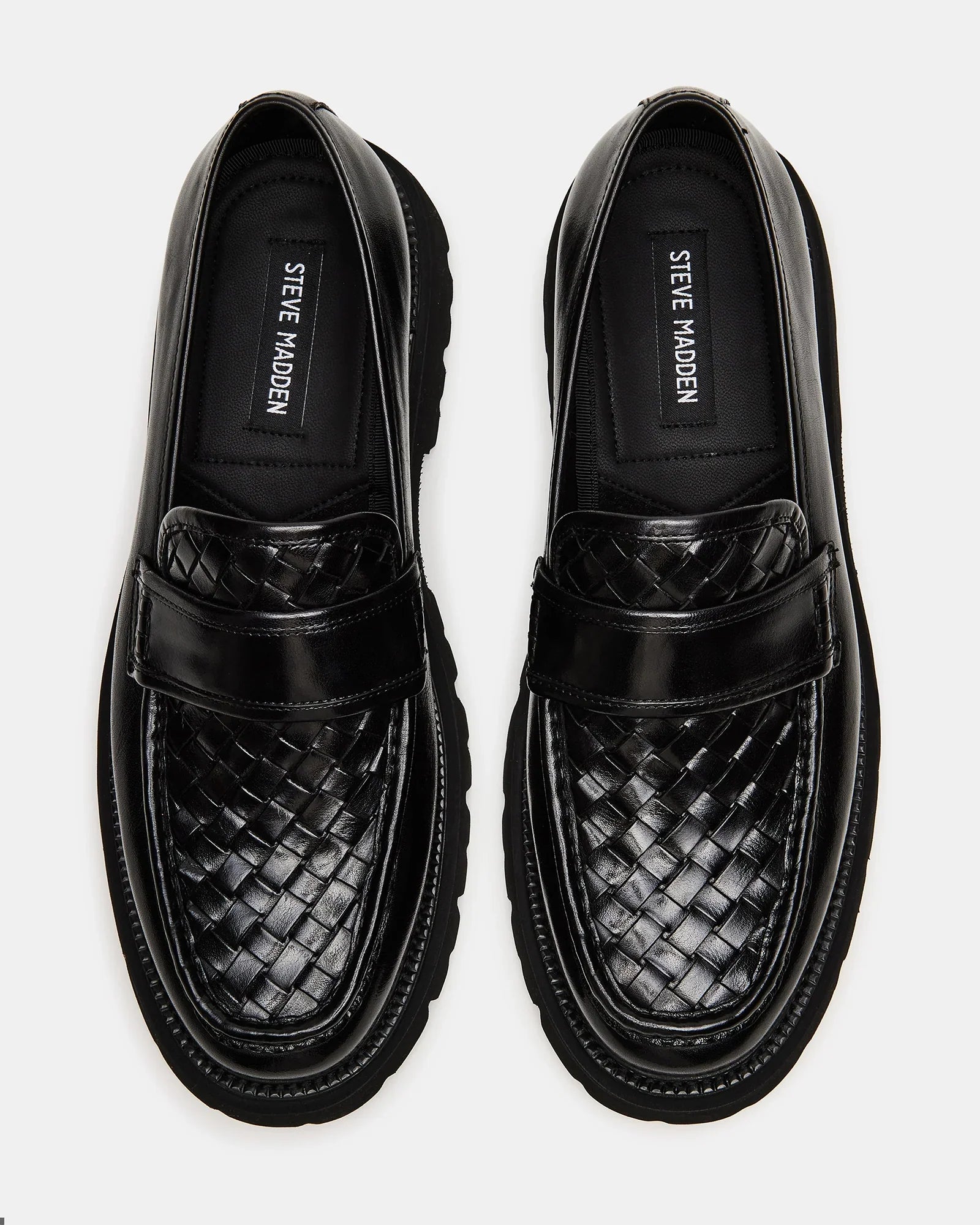 STRAND BLACK LEATHER - Men's Shoes - Steve Madden Canada