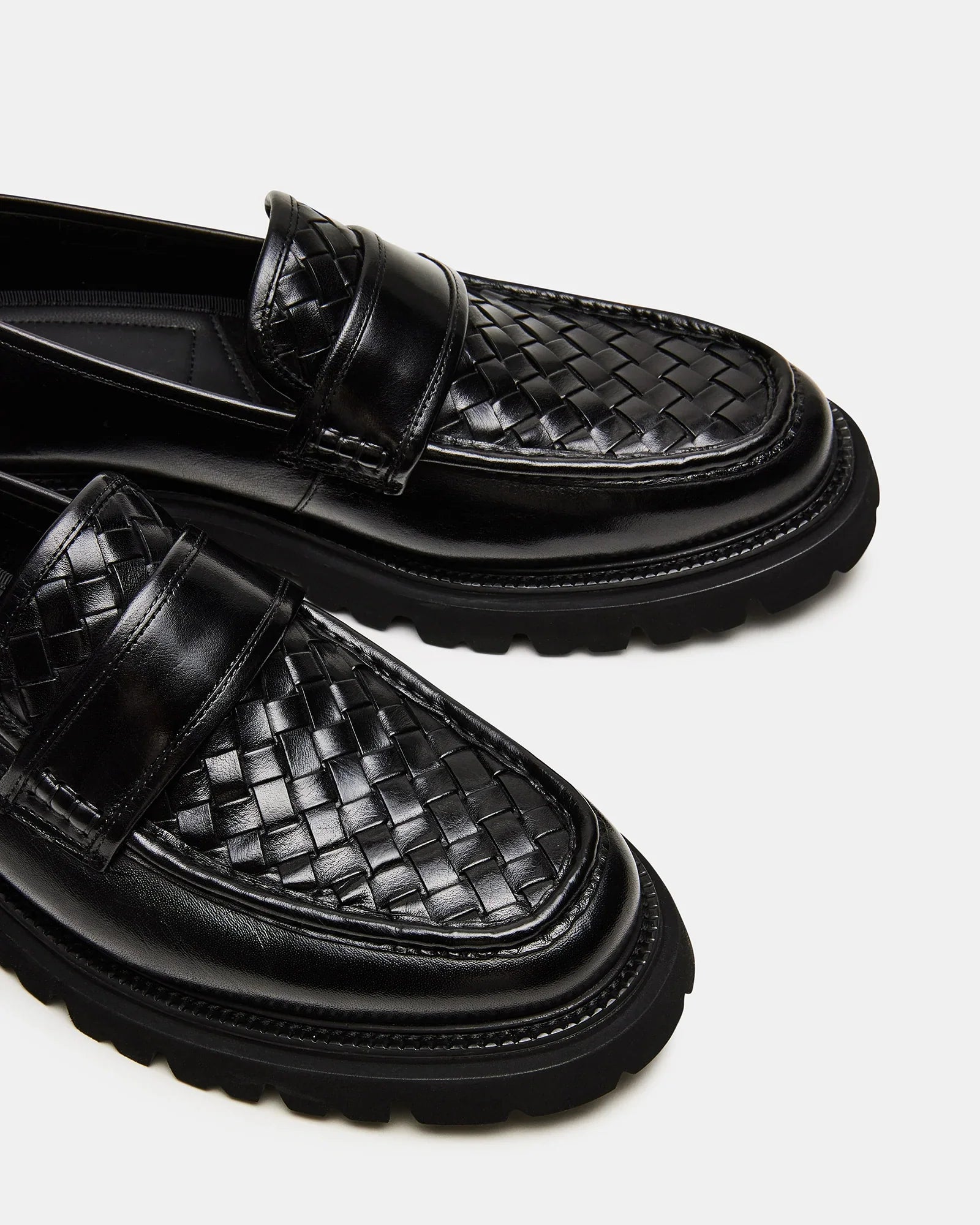 STRAND BLACK LEATHER - Men's Shoes - Steve Madden Canada