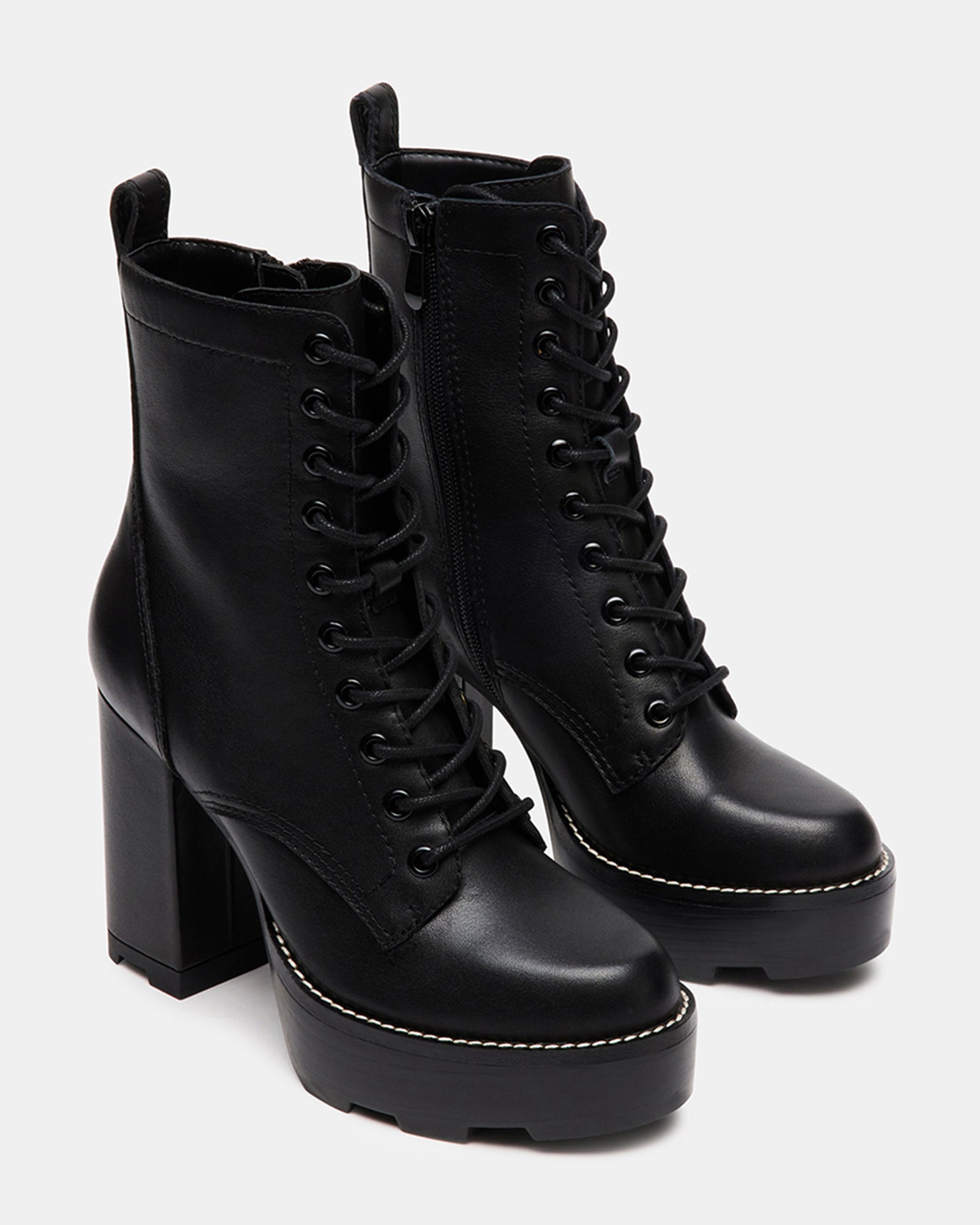 ALORA BLACK LEATHER - Women's Shoes - Steve Madden Canada