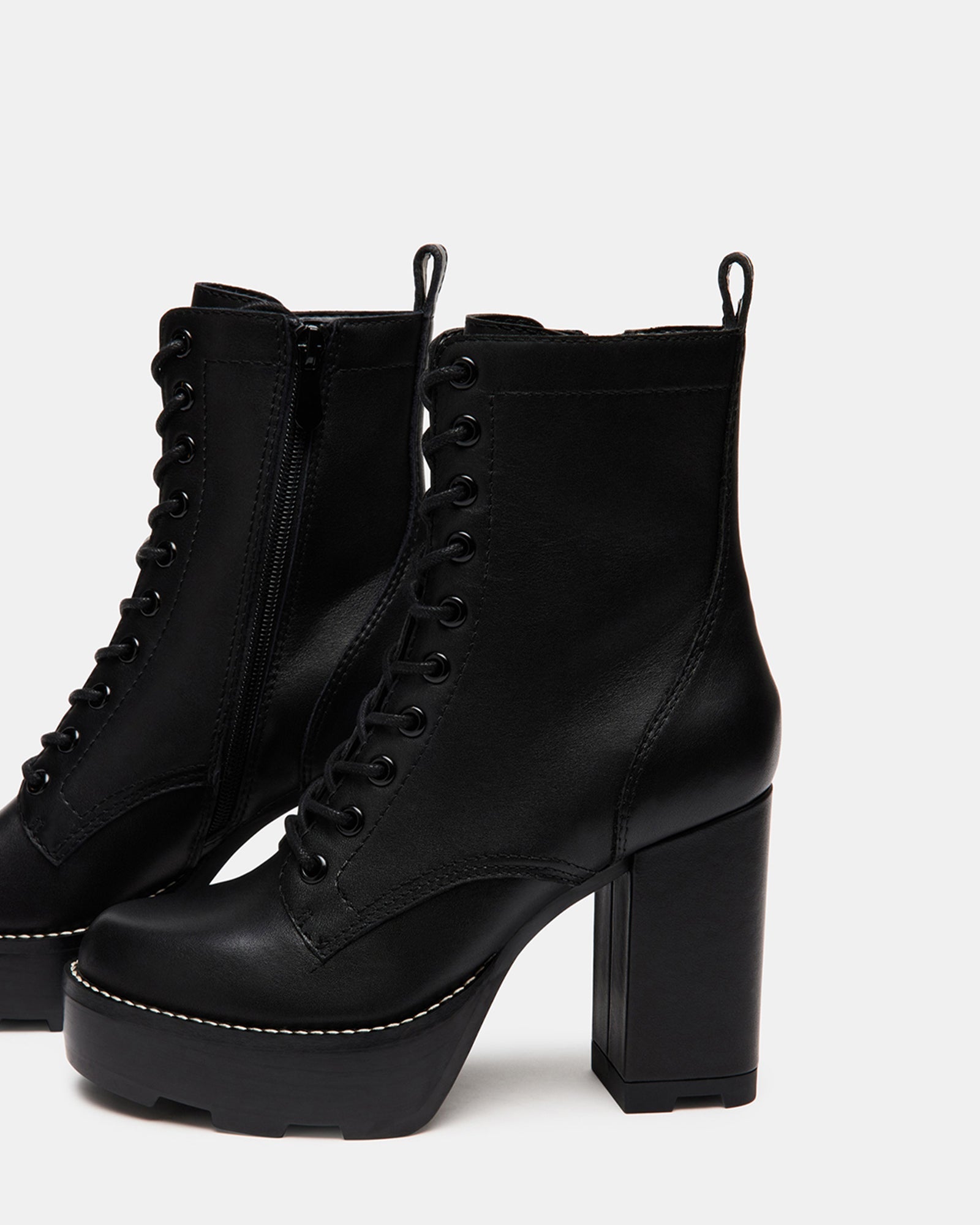 ALORA BLACK LEATHER - Women's Shoes - Steve Madden Canada