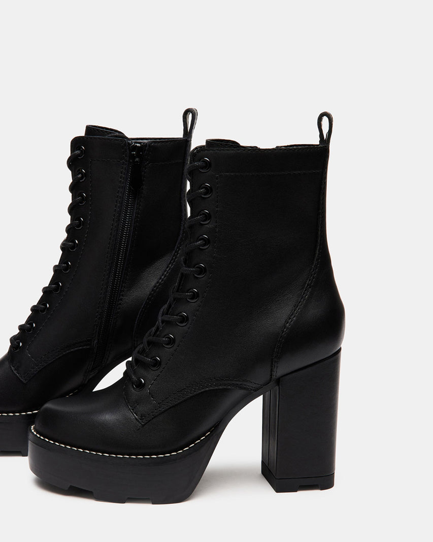 ALORA BLACK LEATHER - Women's Shoes - Steve Madden Canada